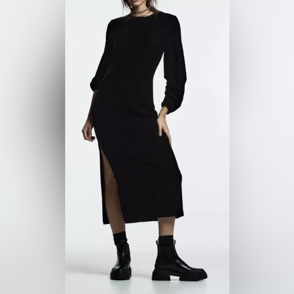 NWT Zara Velvet Dress - Picture 7 of 10